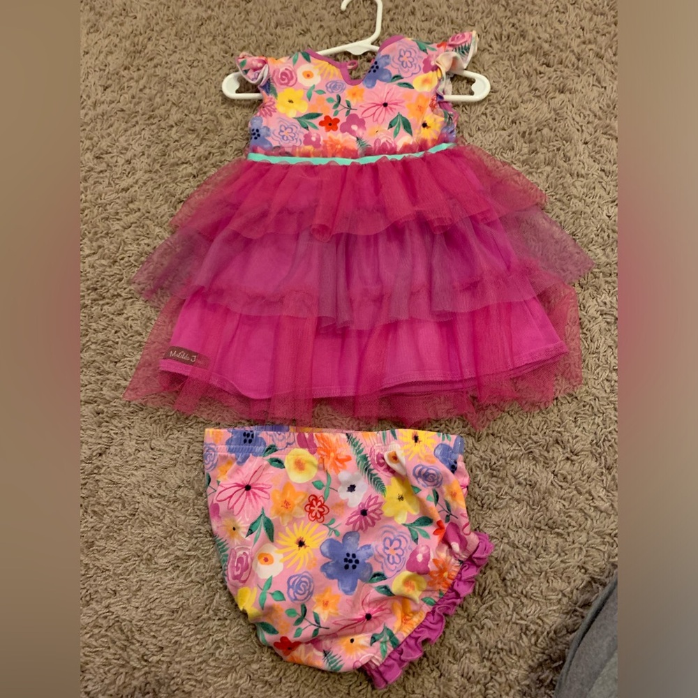 Matilda Jane Dress with diaper cover, 12-18 months
